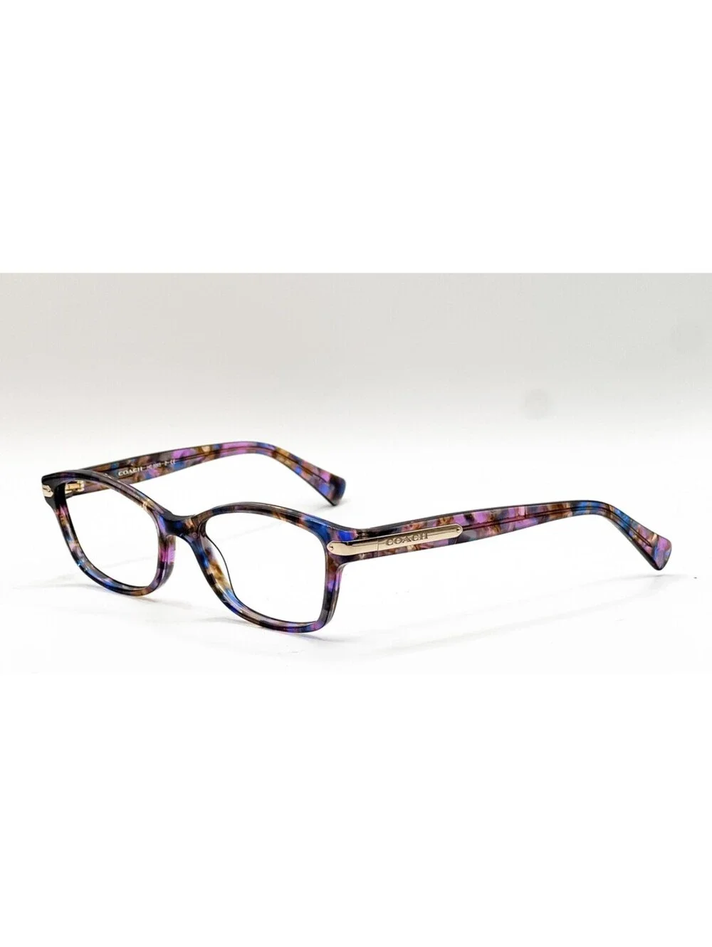 Coach HC 6065 5288 Confetti Purple Tortoise Full Rim Eyeglass Frames 51-17-135